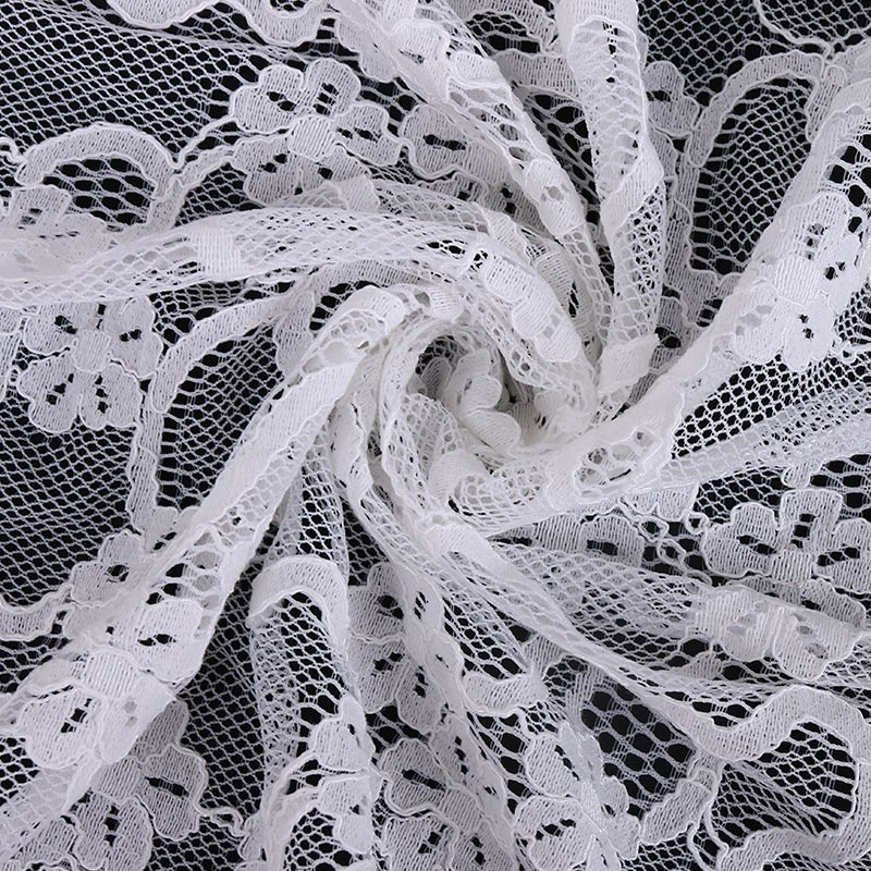 Lace Fabric Floral Polyester for Women's Wear Wholesale Supplier 12